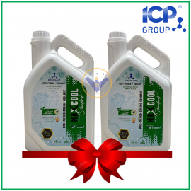 COMBO 2 nước làm mát xe ô tô màu xanh Maxcool Standard can 4L 