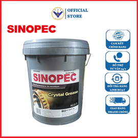 Mỡ bò bôi trơn chịu nhiệt Sinopec Crytal Grease NLGI 3 -17kg