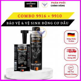 Combo Cao cấp bảo vệ động cơ & Vệ sinh kim phun, buồng đốt máy dầu Senfineco 9910+9916 - Made In Germany