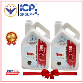 COMBO 2 nước làm mát xe ô tô màu đỏ Maxcool Standard can 4L