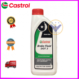 Dầu phanh/ thắng xe ô tô cao cấp Castrol brake Fluid Dot 3 Lon 1L