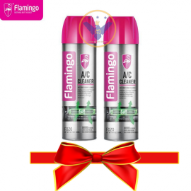 COMBO 2 bình xịt khử mùi và vệ sinh dàn lạnh điều hòa ô tô Flamingo Air Condition 500ml - CB2-FL-20