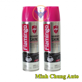 COMBO 2 bình xịt vệ sinh taplo, nhựa, da nội thất xe ô tô Flamingo hương cà phê 500ml