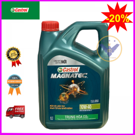 Dầu nhớt ô tô cao cấp Castrol Magnatec 10W-40 API SP can 4L