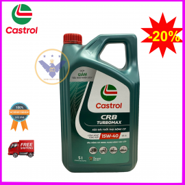 Dầu nhớt ô tô Castrol CRB Turbomax 15W-40 can 5L API CI-4