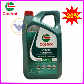 Dầu nhớt ô tô Castrol CRB Turbomax 20W-50 can 5L API CI-4