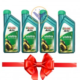 COMBO 4 dầu nhớt xe máy Castrol Activ Vistra 20w50 0.8l