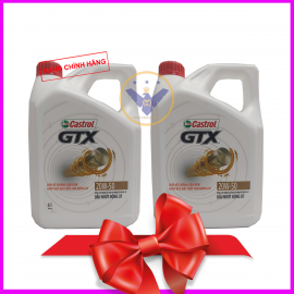 Bộ 2 can Dầu nhớt ô tô cao cấp Castrol GTX 20W-50 can 4 lít