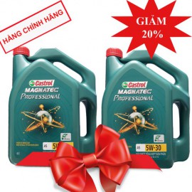 COMBO 2 can 4L dầu nhớt tổng hợp Castrol Magnatec Professional A5 5W-30