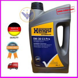 Dầu nhớt ô tô cao cấp tổng hợp Hengst C3 PRO 5W-30 can 4L - Germany