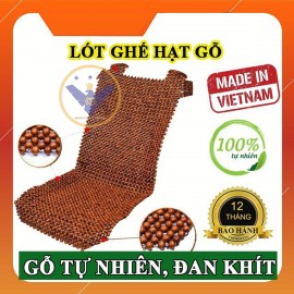 Lót ghế hạt gỗ nhãn khoác vai cho ô tô