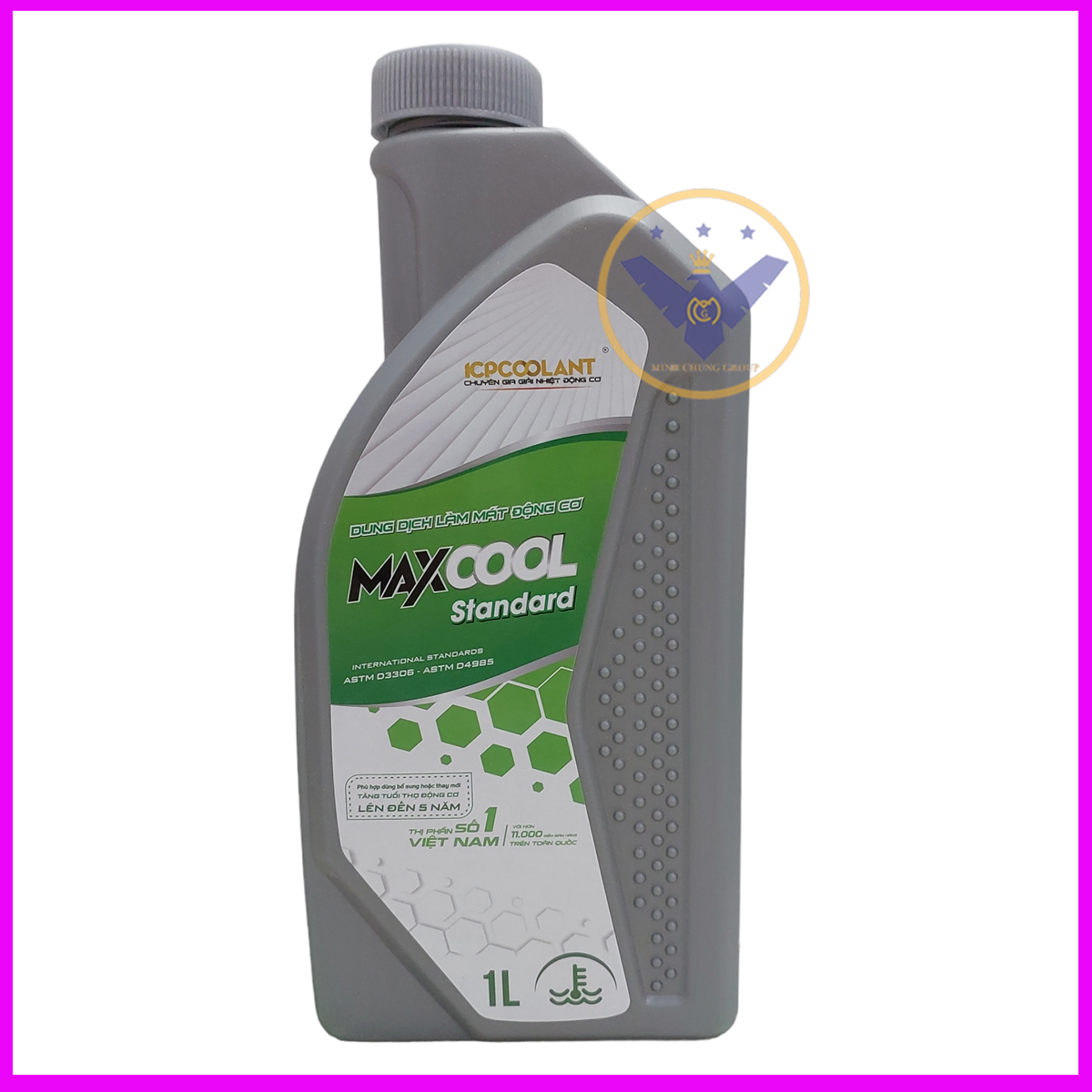 COMBO 2 lon nước làm mát xe ô tô màu xanh Maxcool 1 Lít