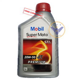 Nhớt xe máy Mobil Super Moto 20W50 lon 800ml