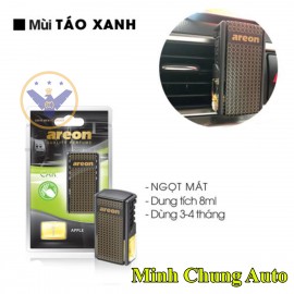 Nước hoa ô tô cao cấp chính hãng Areon kẹp cửa gió điều hòa hương táo