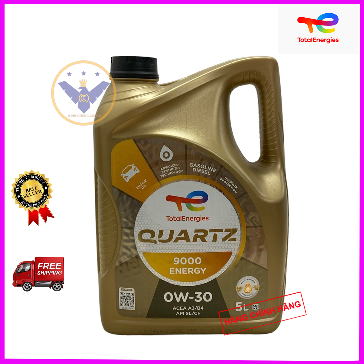 Dầu nhớt ô tô Total Quarzt 9000 0W-30