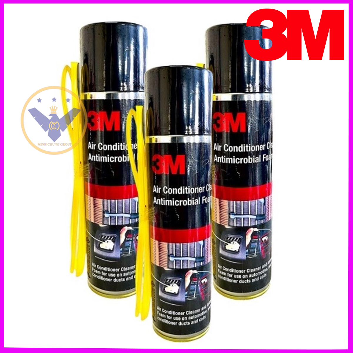 Bình xịt khử mùi và vệ sinh dàn lạnh điều hòa ô tô 3M- Air Conditioner Cleaner Foam 250ml