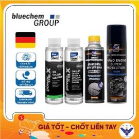 COMBO 4 sản phẩm chăm sóc xe ô tô máy dầu diezel Bluechem