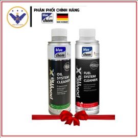 COMBO vệ sinh dầu nhớt động cơ + vệ sinh hệ thống nhiên liệu máy xăng cho xe ô tô Bluechem