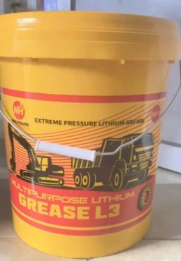 Mỡ bôi trơn chịu nhiệt Ngo Hoang Lithium Grease chịu nhiệt 180 độ L3 hoặc L4 xô 15kg